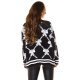 Pulover dama tricotat negru cu nasturi Jenna Pulover dama tricotat negru cu nasturi Jenna 3 - jojofashion.ro