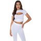 Crop top dama alb vascoza cu siret Andriela 2 - jojofashion.ro