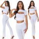 Crop top dama alb vascoza cu siret Andriela 6 - jojofashion.ro