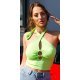 Crop top dama mulat verde Denise 2 - jojofashion.ro