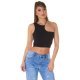 Crop top dama negru Mabel Crop top dama negru Mabel 2 - jojofashion.ro