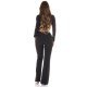 Crop top dama petrecut cu maneci lungi negru Amena 5 - jojofashion.ro
