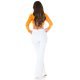 Crop top dama petrecut cu maneci lungi orange Amena Crop top dama petrecut cu maneci lungi orange Amena 5 - jojofashion.ro