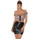 Crop top dama piele eco leopard print Dezmi Crop top dama piele eco leopard print Dezmi 4 - jojofashion.ro