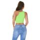 Crop top dama verde neon Mabel 3 - jojofashion.ro