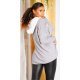Pulover dama casual gri oversize cu gluga Lassiger Pulover dama casual gri oversize cu gluga Lassiger 3 - jojofashion.ro