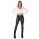Pulover dama tricotat crop alb Soffice 4 - jojofashion.ro