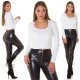 Pulover dama tricotat crop alb Soffice 6 - jojofashion.ro