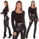 Pulover dama tricotat crop negru Soffice Pulover dama tricotat crop negru Soffice 6 - jojofashion.ro