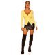 Pulover dama tricotat petrecut vascoza galbena Laylek Pulover dama tricotat petrecut vascoza galbena Laylek 5 - jojofashion.ro