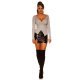 Pulover dama tricotat petrecut vascoza gri Laylek Pulover dama tricotat petrecut vascoza gri Laylek 6 - jojofashion.ro