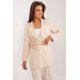 Sacou dama cu floare in talie, elegant, bej, Eshal Sacou dama cu floare in talie, elegant, bej, Eshal 2 - jojofashion.ro