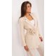 Sacou dama cu floare in talie, elegant, bej, Eshal Sacou dama cu floare in talie, elegant, bej, Eshal 3 - jojofashion.ro