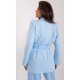 Sacou dama cu floare in talie, elegant, bleu, Eshal Sacou dama cu floare in talie, elegant, bleu, Eshal 4 - jojofashion.ro