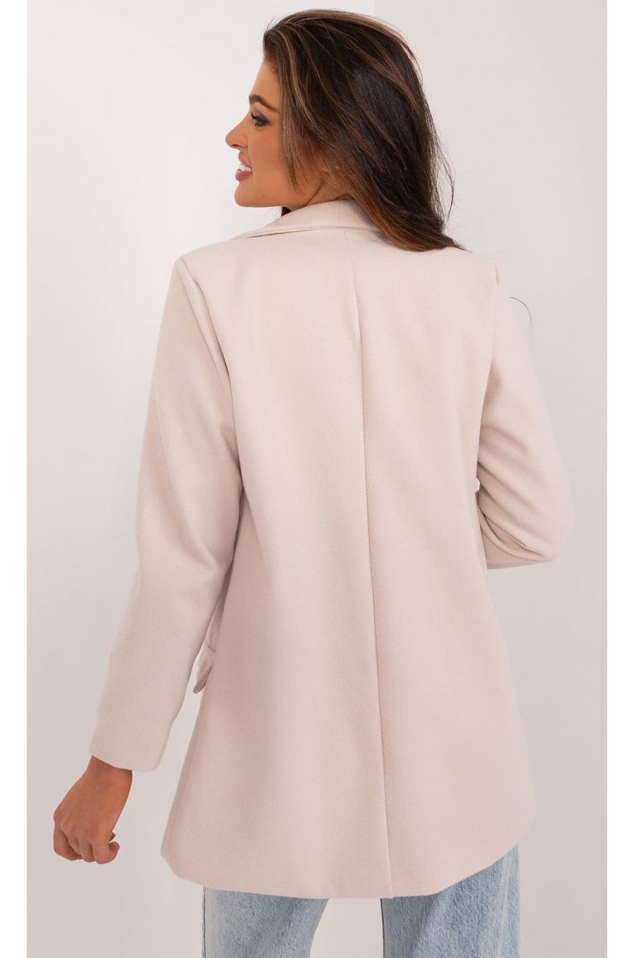 Sacou dama elegant, clasic, bej, Briseida Sacou dama elegant, clasic, bej, Briseida 2 - jojofashion.ro