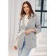 Sacou dama elegant, clasic, gri, cu nasturi, FreyaR Sacou dama elegant, clasic, gri, cu nasturi, FreyaR 2 - jojofashion.ro