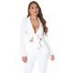 Sacou dama scurt alb Catlin Sacou dama scurt alb Catlin 2 - jojofashion.ro