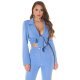 Sacou dama scurt bleu Catlin Sacou dama scurt bleu Catlin 2 - jojofashion.ro