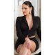 Sacou dama scurt cambrat negru Astor Sacou dama scurt cambrat negru Astor 2 - jojofashion.ro