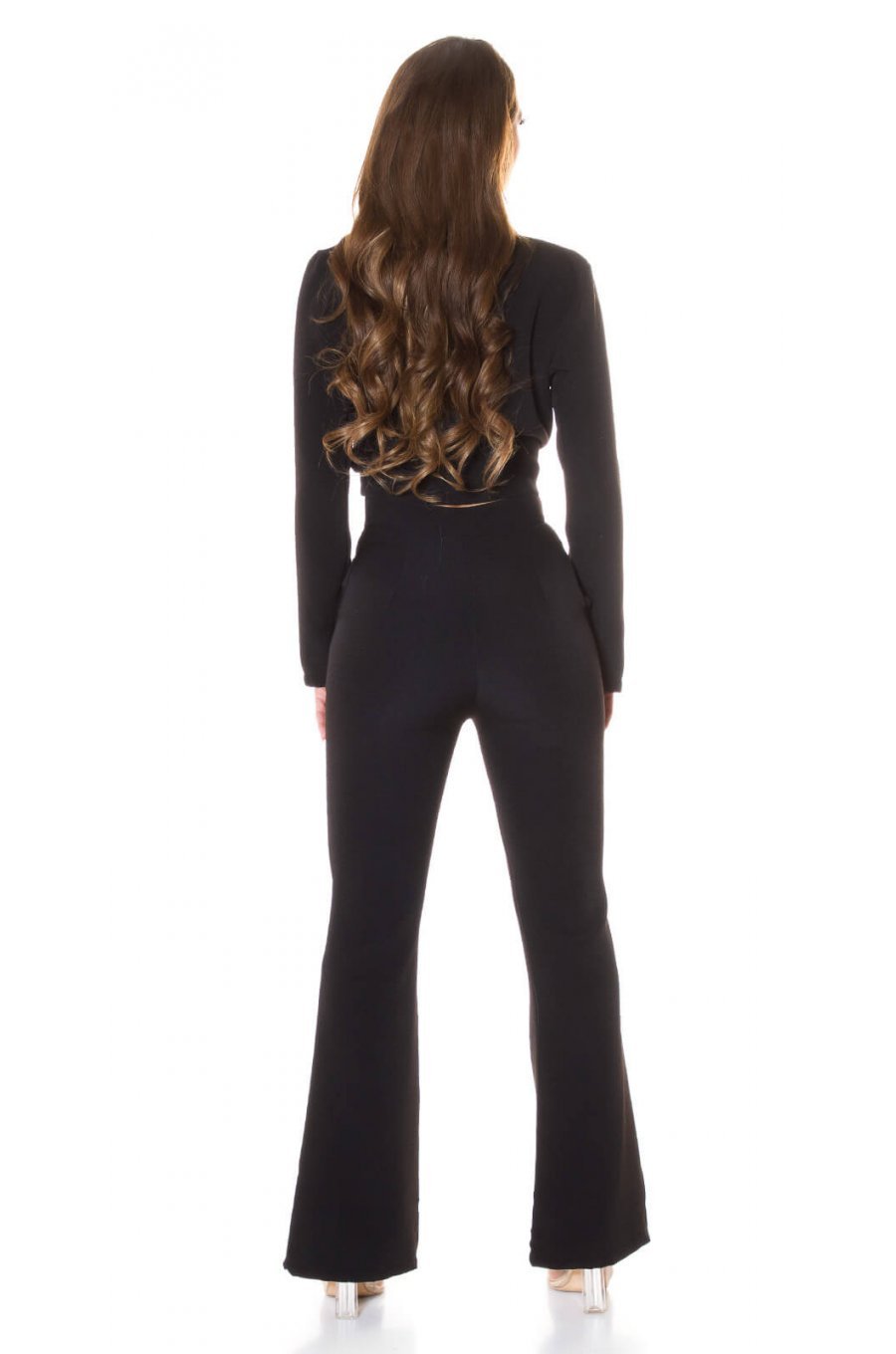 Sacou dama scurt negru Catlin Sacou dama scurt negru Catlin 4 - jojofashion.ro