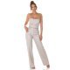 Crop top dama, piele eco bej, bandeau, Sandrina Crop top dama, piele eco bej, bandeau, Sandrina 6 - jojofashion.ro