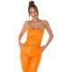 Crop top dama, piele eco orange, bandeau, Sandrina Crop top dama, piele eco orange, bandeau, Sandrina 4 - jojofashion.ro