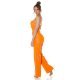 Crop top dama, piele eco orange, bandeau, Sandrina Crop top dama, piele eco orange, bandeau, Sandrina 5 - jojofashion.ro