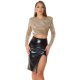 Crop top dama elegant glitter cappuccino Karoline Crop top dama elegant glitter cappuccino Karoline 6 - jojofashion.ro