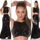 Crop top dama latex negru Zamora Crop top dama latex negru Zamora 6 - jojofashion.ro