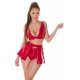 Crop top dama latex rosu cu decolteu in V Zaviera Crop top dama latex rosu cu decolteu in V Zaviera 6 - jojofashion.ro
