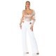 Crop top dama elegant tip corset satin bej Moura 5 - jojofashion.ro