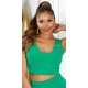 Crop top dama verde cu lanturi Monalise 2 - jojofashion.ro