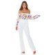 Top dama alb cu flori off shoulders Mazyne 4 - jojofashion.ro
