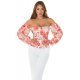 Top dama corai cu flori off shoulders Mazyne 2 - jojofashion.ro