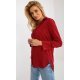 Camasa dama asimetrica, din bumbac, rosie, cu maneca lunga, Camella Camasa dama asimetrica, din bumbac, rosie, cu maneca lunga, Camella 4 - jojofashion.ro