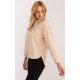 Camasa dama clasica, din bumbac bej, cu maneca lunga, Crina 3 - jojofashion.ro