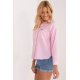 Camasa dama clasica, din bumbac roz pal, cu maneca lunga, Crina 4 - jojofashion.ro