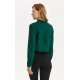 Camasa dama clasica, din vascoza, verde, cu maneca lunga, Ziran Camasa dama clasica, din vascoza, verde, cu maneca lunga, Ziran 3 - jojofashion.ro