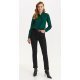 Camasa dama clasica, din vascoza, verde, cu maneca lunga, Ziran Camasa dama clasica, din vascoza, verde, cu maneca lunga, Ziran 4 - jojofashion.ro