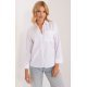 Camasa dama, din bumbac, alba, cu maneca lunga, Hassine Camasa dama, din bumbac, alba, cu maneca lunga, Hassine 2 - jojofashion.ro