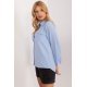 Camasa dama, din bumbac, bleu, cu maneca lunga, Hassine Camasa dama, din bumbac, bleu, cu maneca lunga, Hassine 3 - jojofashion.ro
