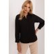 Camasa dama, din bumbac, neagra, cu maneca lunga, Hassine Camasa dama, din bumbac, neagra, cu maneca lunga, Hassine 2 - jojofashion.ro