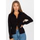 Camasa dama, din bumbac, neagra cu maneca lunga, Lumidee Camasa dama, din bumbac, neagra cu maneca lunga, Lumidee 2 - jojofashion.ro