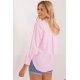 Camasa dama clasica, din bumbac roz pal, cu maneca lunga, Crina 3 - jojofashion.ro