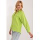 Camasa dama, din bumbac, verde lime, cu maneca lunga, Hassine Camasa dama, din bumbac, verde lime, cu maneca lunga, Hassine 3 - jojofashion.ro
