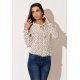 Camasa dama din sifon, bej cu print colorat, Maryah1 Camasa dama din sifon, bej cu print colorat, Maryah1 2 - jojofashion.ro