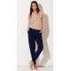 Camasa dama din sifon, roz pudra cu print colorat, Maryah2 3 - jojofashion.ro