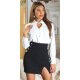 Camasa dama eleganta, alba, cu nasturi tip perla, Lelenys Camasa dama eleganta, alba, cu nasturi tip perla, Lelenys 4 - jojofashion.ro