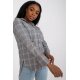 Camasa dama in carouri, din bumbac, gri, cu maneca lunga, Feriel Camasa dama in carouri, din bumbac, gri, cu maneca lunga, Feriel 3 - jojofashion.ro