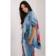 Camasa dama oversize, bleu cu maci, cu maneca scurta, Hysminai Camasa dama oversize, bleu cu maci, cu maneca scurta, Hysminai 3 - jojofashion.ro